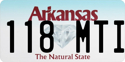AR license plate 118MTI