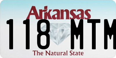 AR license plate 118MTM