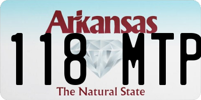 AR license plate 118MTP