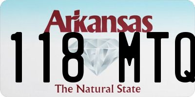 AR license plate 118MTQ