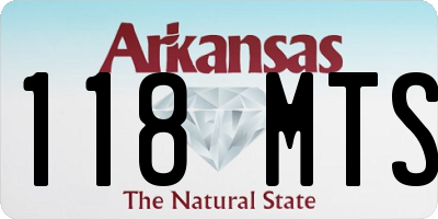 AR license plate 118MTS