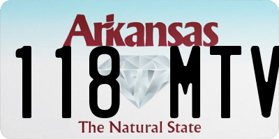 AR license plate 118MTV