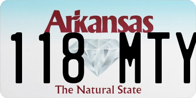 AR license plate 118MTY