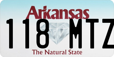 AR license plate 118MTZ