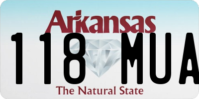 AR license plate 118MUA
