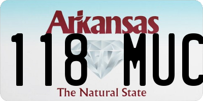AR license plate 118MUC