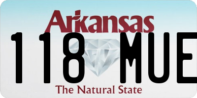 AR license plate 118MUE