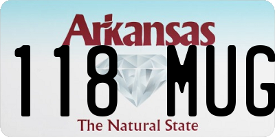 AR license plate 118MUG