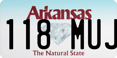 AR license plate 118MUJ