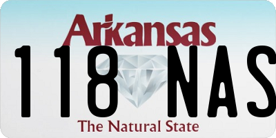 AR license plate 118NAS