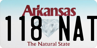 AR license plate 118NAT