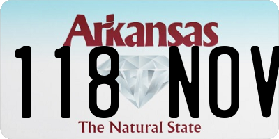 AR license plate 118NOV