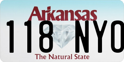 AR license plate 118NYO