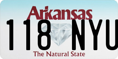 AR license plate 118NYU
