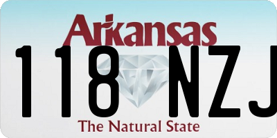 AR license plate 118NZJ