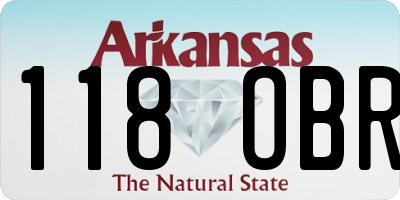 AR license plate 118OBR