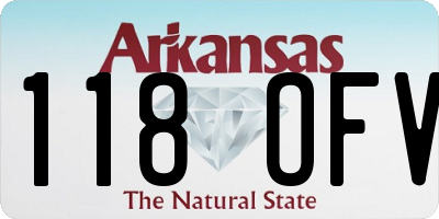 AR license plate 118OFV