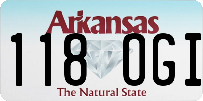 AR license plate 118OGI