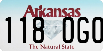 AR license plate 118OGO