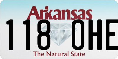 AR license plate 118OHE