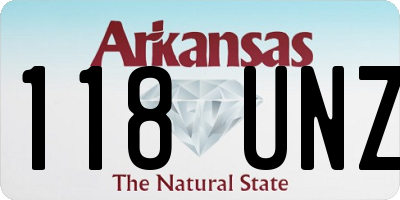 AR license plate 118UNZ