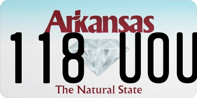 AR license plate 118UOU