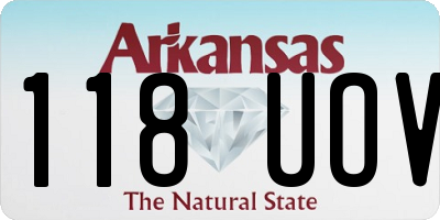 AR license plate 118UOV