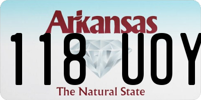 AR license plate 118UOY