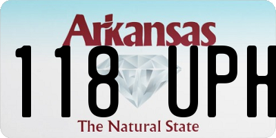 AR license plate 118UPH