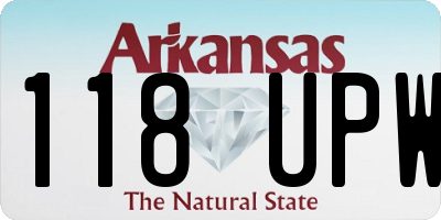 AR license plate 118UPW
