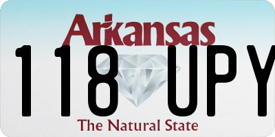 AR license plate 118UPY