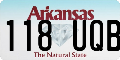 AR license plate 118UQB