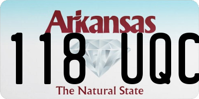 AR license plate 118UQC