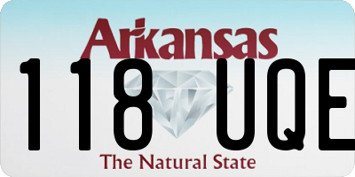 AR license plate 118UQE