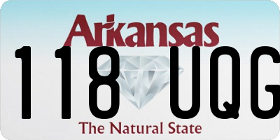 AR license plate 118UQG