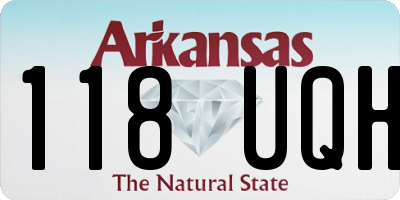 AR license plate 118UQH