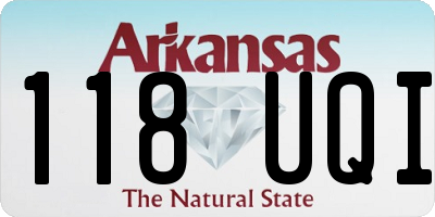 AR license plate 118UQI