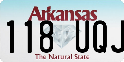AR license plate 118UQJ