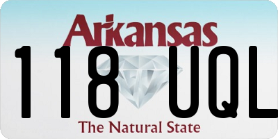 AR license plate 118UQL