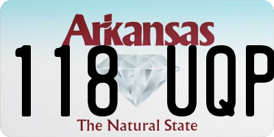 AR license plate 118UQP