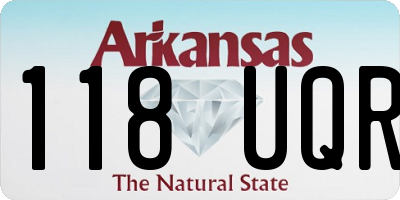 AR license plate 118UQR