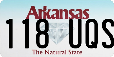 AR license plate 118UQS