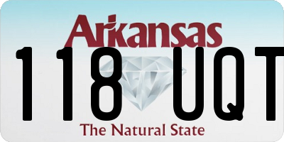 AR license plate 118UQT