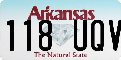 AR license plate 118UQV