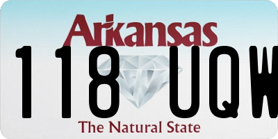 AR license plate 118UQW