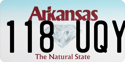 AR license plate 118UQY