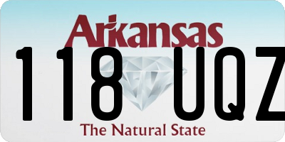 AR license plate 118UQZ