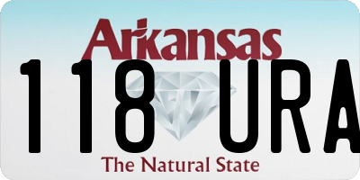 AR license plate 118URA