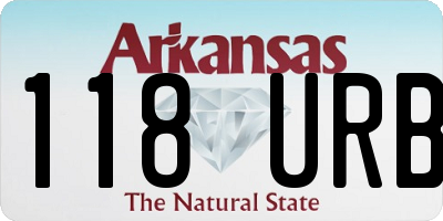 AR license plate 118URB