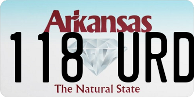 AR license plate 118URD